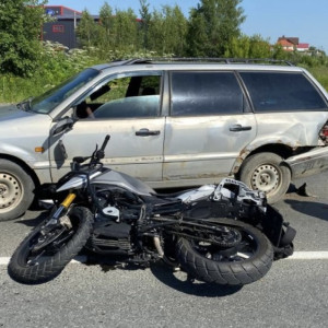 В Александрове 42-летний байкер погиб при столкновении с иномаркой