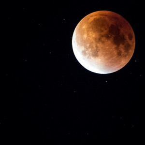 Владимирцы показали на фото и видео огненно-красное Суперлуние-2022