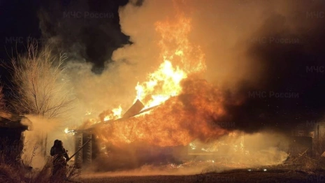 В селе под Муромом загорелся частный дом с 3 детьми внутри