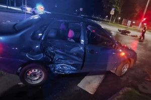 Водитель и пассажирка мотоцикла пострадали в ДТП с «Ладой» во Владимире