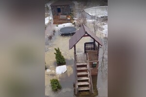 Во Владимирской области жители показали видео затопленной деревни