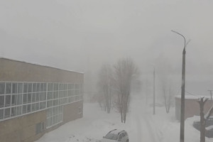 Во Владимире внезапно началась метель