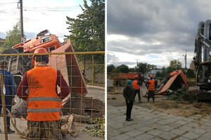 Во Владимирской области «КамАЗ» провалился под землю