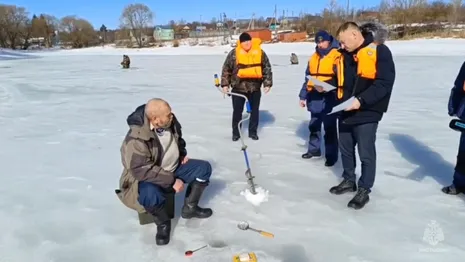 Толщина льда на реках во Владимирской области составила 23-59 см