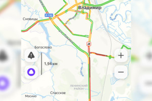 Во Владимире утром понедельника микрорайон встал в диких пробках