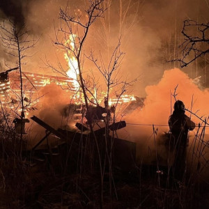 На пожаре в деревянном доме во Владимирской области погиб мужчина