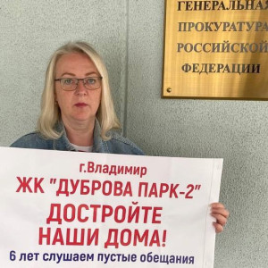Дольщики владимирского ЖК «Дуброва парк-2» снова вышли на пикет