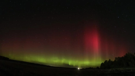 В небе над Владимирской областью взошло северное сияние