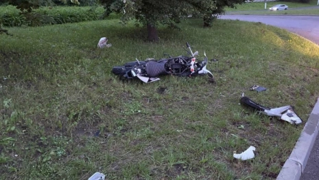 В Александрове мужчина попал в больницу после падения с мотоцикла