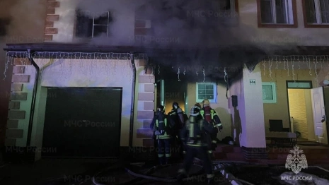 Во Владимире загорелся таунхаус в коттеджном поселке