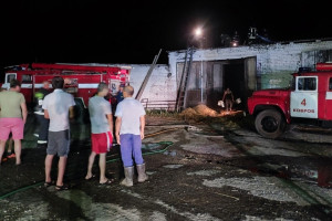 В селе под Ковровом ночью тушили ферму