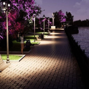 В Гусь-Хрустальном показали проект благоустройства набережной у озера