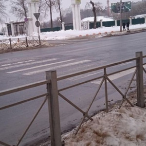 В центре Владимира убрали пешеходный переход
