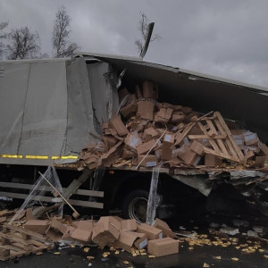 На М-7 под Вязниками столкнулись 3 грузовика