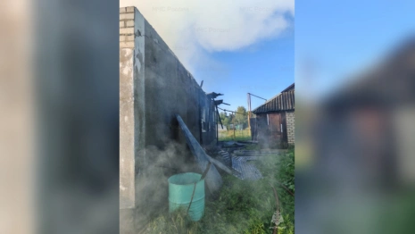 В деревне под Александровом огонь охватил огромную площадь в частном доме