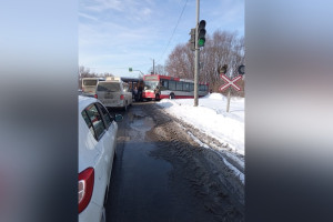 Авария парализовала движение у поворота на Энергетик во Владимире