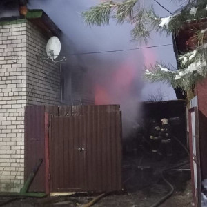 В Муроме мощный пожар охватил частный дом