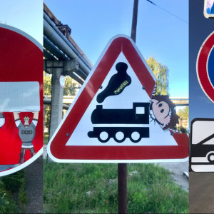 Во Владимире появились дорожные знаки от Мишкина