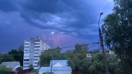 Во Владимирской области ввели желтый уровень опасности из-за грозы