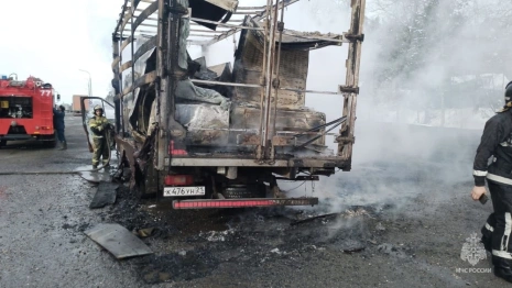 На трассе М-7 в Петушинском районе загорелась «Газель»