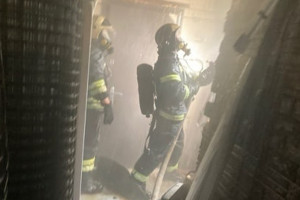 Во Владимирской области сгорел строительный магазин