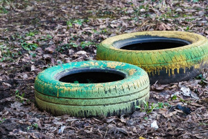Владимирцы рассорились из-за сделанных из покрышек клумб