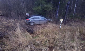 В Собинском районе водитель и пассажир попали в больницу после наезда на дерево