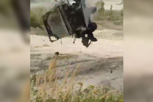 Момент жесткого переворота машины на ралли во Владимирской области сняли на видео