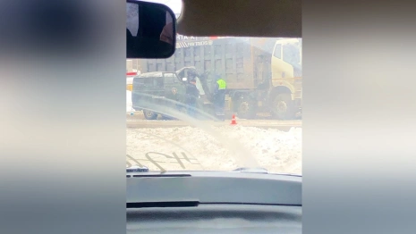На границе Владимирской и Московской областей столкнулись «буханка» и самосвал 