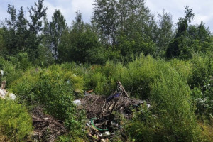 На Набережной в Лакинске нашли огромную стихийную свалку