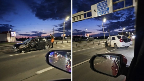 Во Владимире на Московском шоссе разбились две иномарки