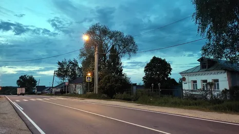 В трех селах Владимирской области обновили дорожную разметку