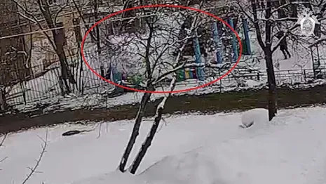 Появилось видео обрушения веранды в саду Гусь-Хрустального