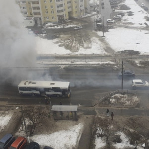 Во Владимире загорелся автобус 20с