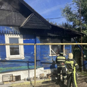 В деревню Хреново под Собинкой 13 спасателей съехались из-за пожара