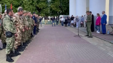 Во Владимире проводили более 20 добровольцев на службу в зону СВО