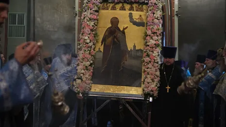 Боголюбскую икону Божией Матери доставили в Успенский собор во Владимире