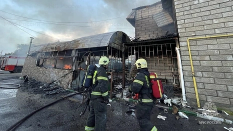 В Коврове при пожаре в магазине пострадал человек