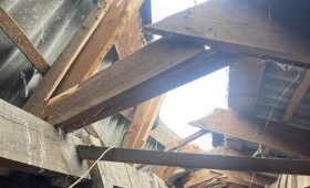 В Кольчугино крыша жилого дома рухнула из-за снега