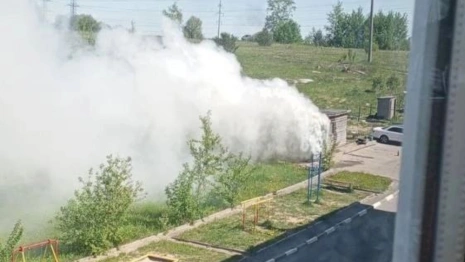 Во владимирском микрорайоне Веризино загорелся строительный вагончик