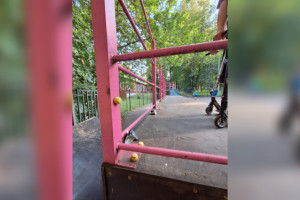 В Кольчугино оказались разрушены все благоустроенные скверы и детские площадки