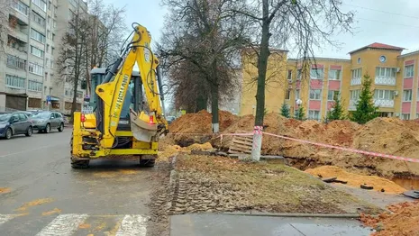 В Коврове бизнесмен разбил дорогу при строительстве водосточных труб