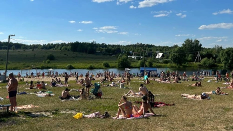 Владимирцы сняли на видео переполненный людьми городской пляж