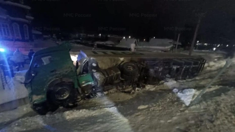 На М-7 в Гороховецком районе фура улетела в кювет