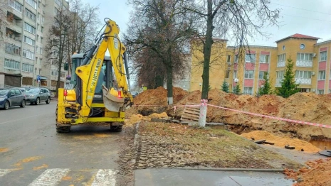 В Коврове бизнесмен разбил дорогу при строительстве водосточных труб