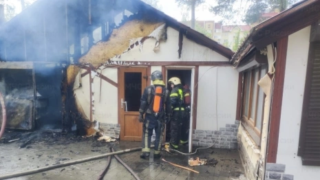 В парке имени Дегтярева в Коврове сгорело кафе