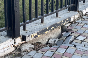 Для ремонта смотровой в парке имени Пушкина во Владимире понадобилось укрепить овраг