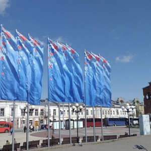 Владимир начали украшать к Дню Победы