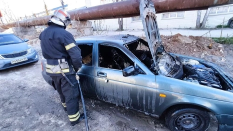 Во Владимире утром сгорела «Лада Приора»