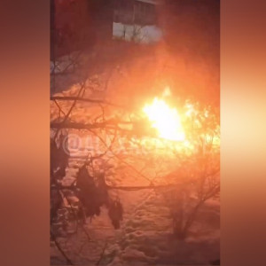 В районном центре Владимирской области сгорела машина